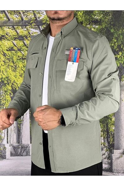 Güray Store Unisex Outdoor Lycra Προστασία τακτικής μπλούζας με πτυσσόμενο μανίκι