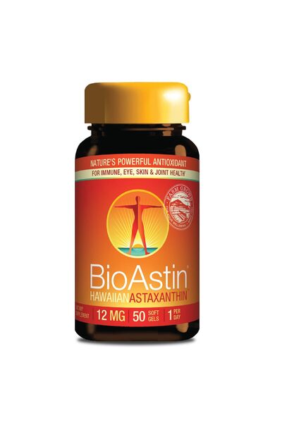 Nutrex Hawaii BioAstin Astaxanthin 12mg, 50 Softgels - Antioxidant for Eye, Skin, Joint & Immune Health