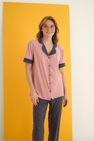 ELİTOL Bamboo Buttoned Pajama Set
