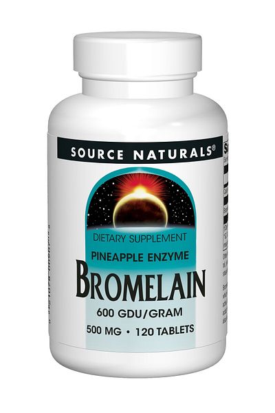 source naturals Bromelain 500mg Proteolytic Enzyme Supplement - 120 Tablets (Pack of 2)