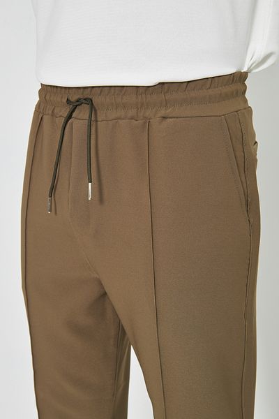 ZİNOX Men's Slim Fit Jogger with Side Pockets, Elastic Laces, Zippered Legs