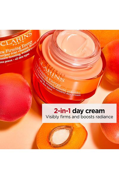Clarins Extra-Firming Energy Moisturizer | 2-in-1 Anti-Aging Day Cream | Radiance Boost | 1.7 Ounces