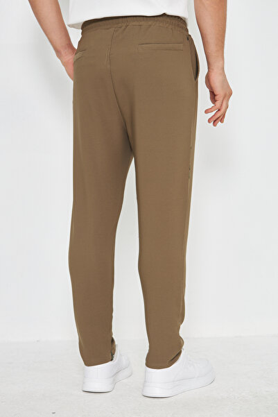 ZİNOX Men's Slim Fit Jogger with Side Pockets, Elastic Laces, Zippered Legs