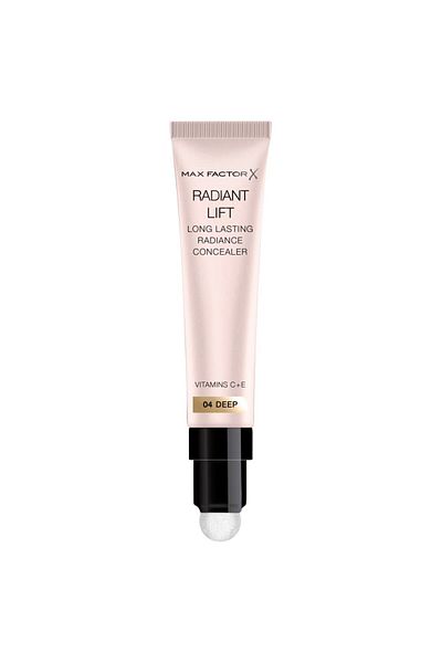 Max Factor Radiant Lift Hydrating and Brightening Concealer, Vitamins C and E, Deep 7ml