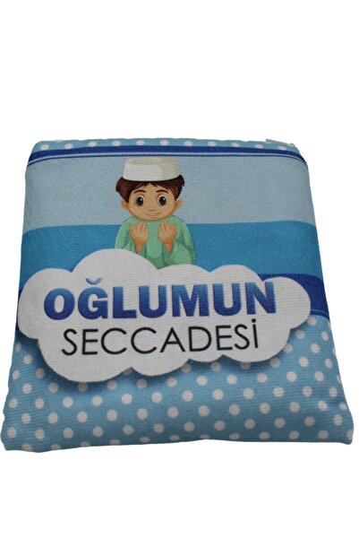 imzatasarım Kılıflı Çantalı Çocuk Seccadesi Mavi