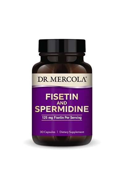 Dr Mercola فيستين وسبيرميدين، 30 كبسولة، لدعم الدماغ والإدراك، غير معدلة وراثيًا