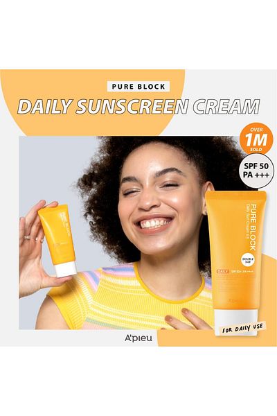 A'PIEU APIEU Natural Sun Block Cream SPF45/PA+++