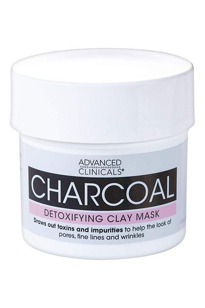 ADVANCED CLİNİCALS Charcoal Detox Mask with Rose Water for Pores, Fine Lines & Wrinkles