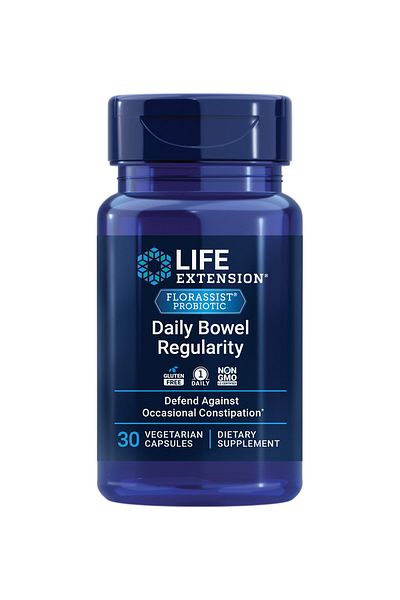 Life Extension FLORASSIST Daily Bowel Regularity, 30 Vegetarian Capsules
