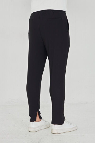 ZİNOX Erkek Çımalı Yandan Cepli Lastikli Bağcıklı Paça Fermuarlı Kullanışlı Slim Fit Jogger