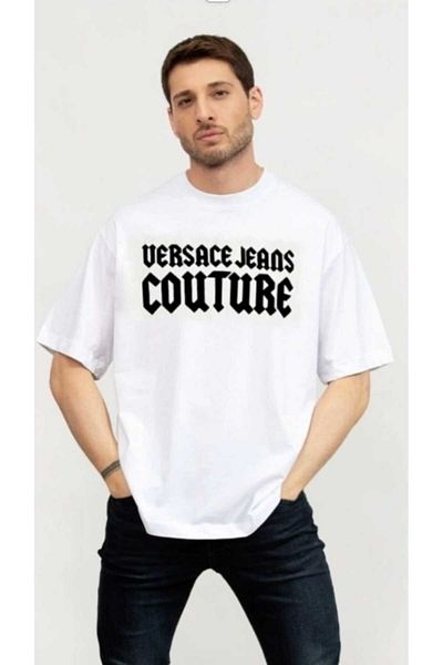 VERSACE JEANS COUTURE Gothic Logo Regular T-Shirt