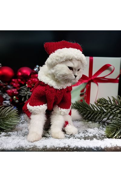Lady Fify Christmas Mother Costume for Cat Dog
