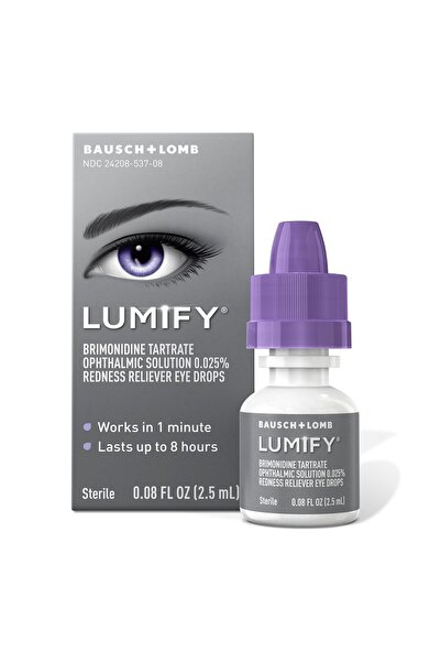 Lumify قطرات العين لتخفيف الاحمرار، للحصول على عيون أكثر بياضًا وإشراقًا، 0.08 أونصة سائلة (2.5 مل)