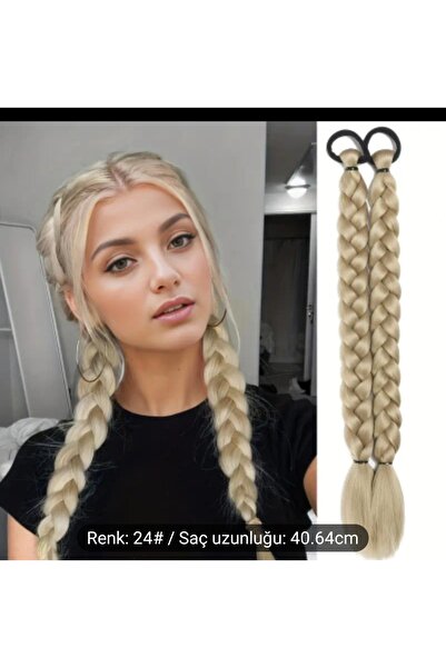 Handmade 2 li Kadın Örgü Saç, Tak Çık Örgü Saç, Sentetik saç