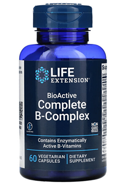 Life Extension LIFE Nutrıtion BioActive Complete B-Complex, 60 Veg Capsul.Usa...