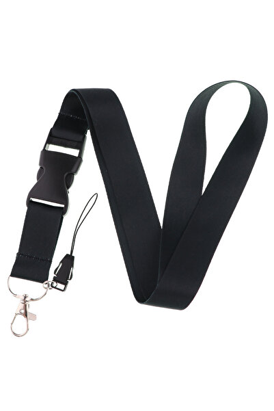 Choice 1 FI52 حزام حبل بلون سادة سلسلة مفاتيح رقبة للطلاب مفاتيح طويلة مشبك ت...