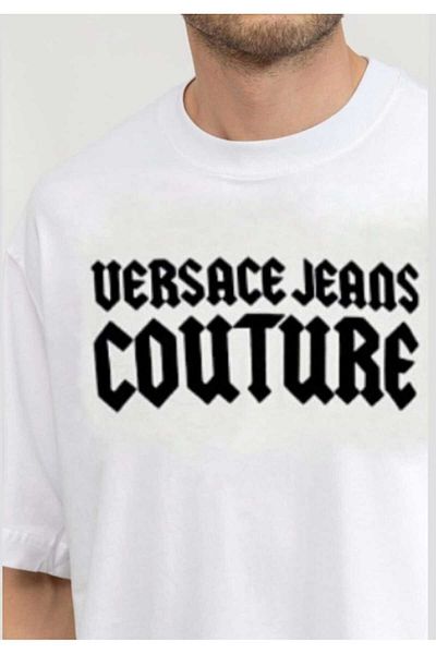 VERSACE JEANS COUTURE Gothic Logo Regular T-Shirt