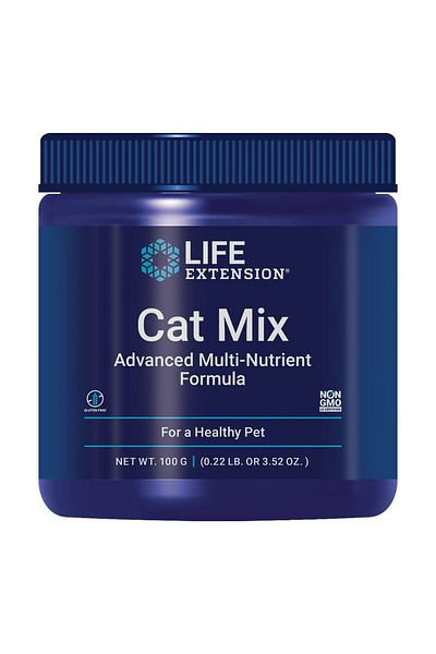 Life Extension Cat Food Supplements: Heart Health, Probiotics, L-Arginine, Taurine, Vitamins, Gluten-Free, Non-GMO