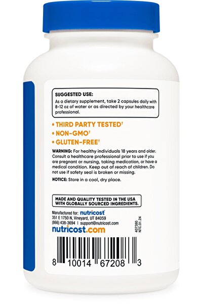 Nutricost Magnesium Extra Strength 420mg, 120 Caps - Oxide & Glycinate, Non-GMO, Vegan