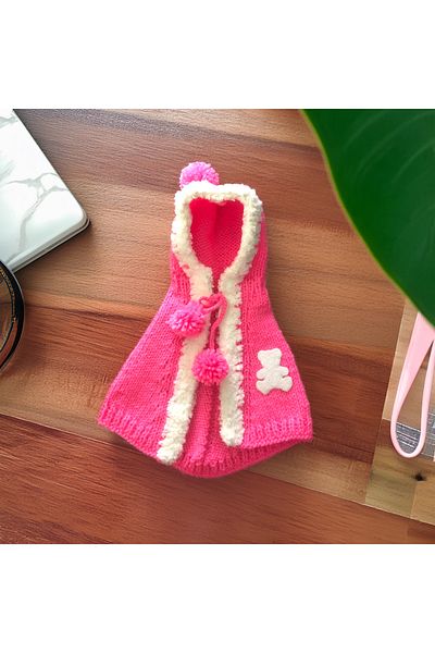Lady Fify Pink Hooded Cloak for Cat Dog