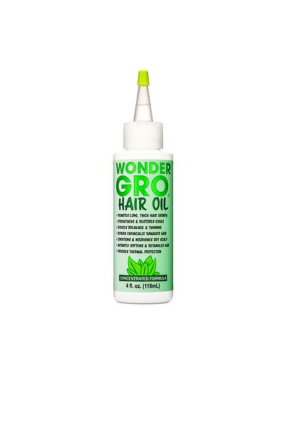 Wonder Gro Hair Growth Oil & Thermal Protection, 4 fl oz - Strengthens & Restores Edges