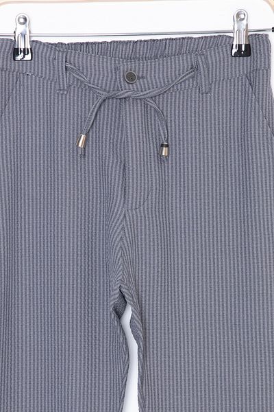 Cansın Mini Men's Jogger Pants - Smoked Waist Tied Double Leg Style 20039 Model