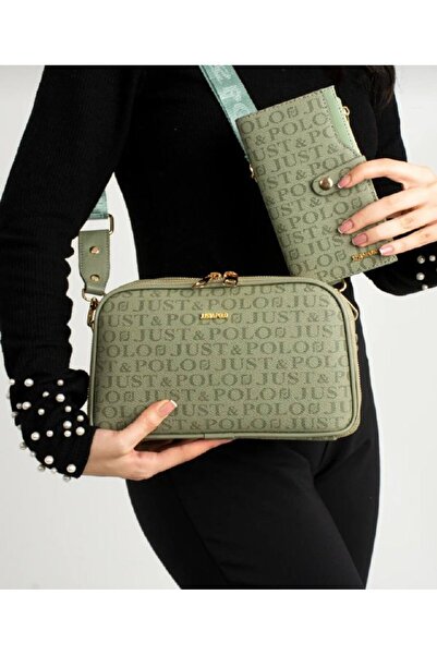 Just Polo حقيبة كتف نسائية بحزام طويل مكونة من 5 أقسام JustPolo tycjtk2053