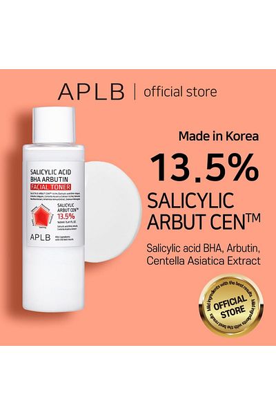 APLB Salicylic Acid BHA Arbutin Toner | SALICYLIC ARBUT CEN™ 13.5% 5.41 FL.OZ, Korean Skincare