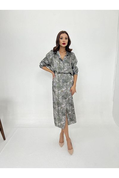 Leyaa 5988 Model Skirted Set - Raleigh