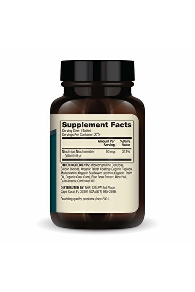 Dr Mercola Niacinamide B3, 90 Servings (270 Tabs), Non-Flushing, Supports Metabolism, Non-GMO