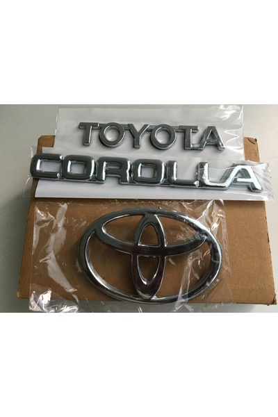 EDEXPORT Toyota Corolla Bagaj Yazısı Ve Arka Arma -2000-2002 Terra Uyumlu (50...