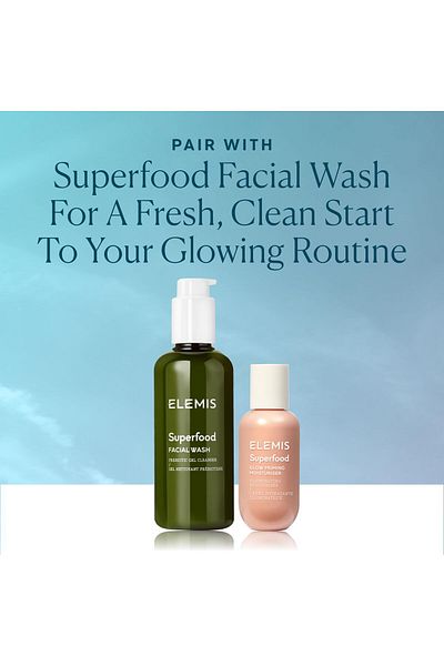 Elemis مرطب سوبر فود جلو: برايمر خالٍ من السيليكون وكريم مرطب للوجه، 60 مل
