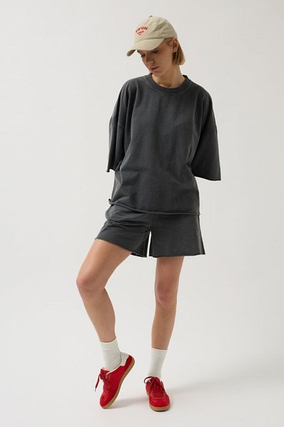 Şair Μπλουζάκι Myterrax Oversize Laser Cut Crew Neck