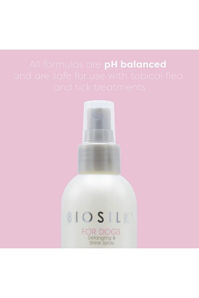 Biosilk Silk Therapy Detangling & Shine Mist for Dogs | Shiny Coats & Dematting | 8 Oz