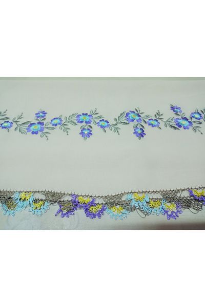 hoaryage Needle Embroidered Prayer Cover 145X75 cm Handmade Embroidery Fabric Mevlit Season Length Labeled