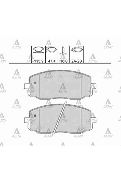 MAHER وسادة فرامل I-10 08-13 / بيكانتو 04-11 أمامية MHR-00056