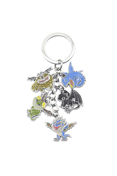 Hot Toys سلسلة مفاتيح أنمي مينيسو K773، تصميم ديناصور أسود من فيلم "كيف تروض ...