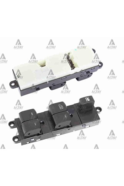 MAHER زر فتح زجاج السيارة الأمامي الأيسر لـ Qashqaı 07-20 / نوت / نافارا 06-15 / إكسترايل (مع إضاءة 5 أزرار) MHR-11916