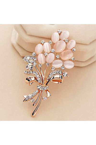 Choice Zt6691 1pc Women's Elegant Tulip Flower Brooch Chest Flower Autumn/winter Coat Coat Pin Fashion Dres
