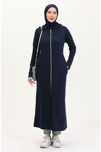 sefamerve Αθλητικό καπάκι με φερμουάρ Navy Blue 9626-01