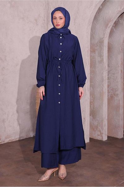 TRENDTESETTÜR Women's Lalyczet Yırmaç Detailed Trouser Suit t 0774