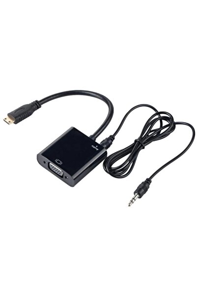 LineOn Mini HDMI to Vga Çevirici Aparat (Ses çıkışı var)