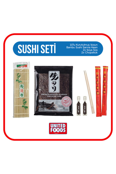 United Foods Sushi Seti / Evde Suşi Yapma Seti