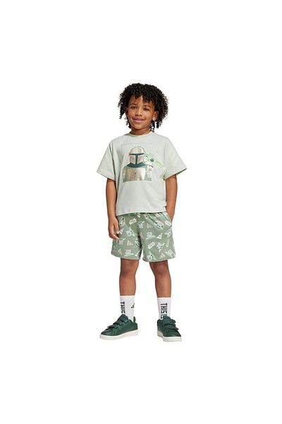 adidas Children's Green Baby Tracksuit Set Lk Sw Mndo Tset Jf3648