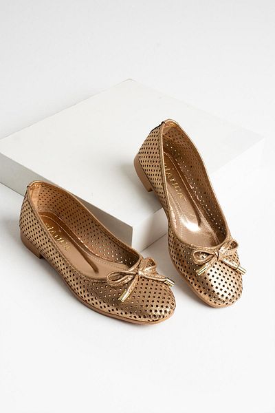 diclepolat Women's Rose Ballerina Casual Shoes Laser Felipe