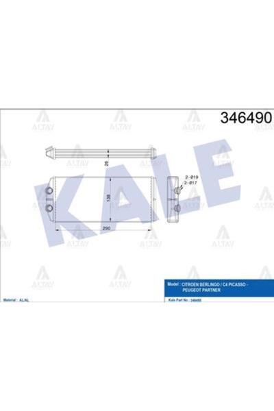 KALE Radiator Kaloritfer Berlingo 08= / Partner 08= / C4 04-09 Brazing Kle-346490