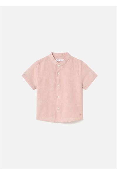 MAYORAL قميص طفل رضيع بياقة ماو من الكتان 1110