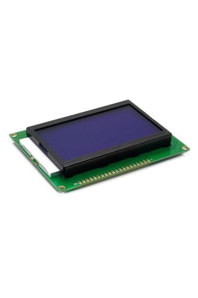 Rodevino 12864B V2.0 Grafik LCD Ekran Modülü - Mavi Renkli
