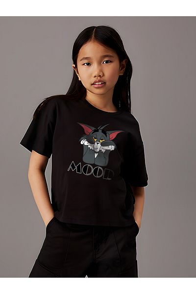 uyguntarz Bedrucktes Baumwoll-T-Shirt für Kinder