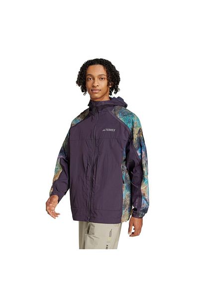 adidas Men's Purple Jacket Ng W.R Aop Jkt Jd5839